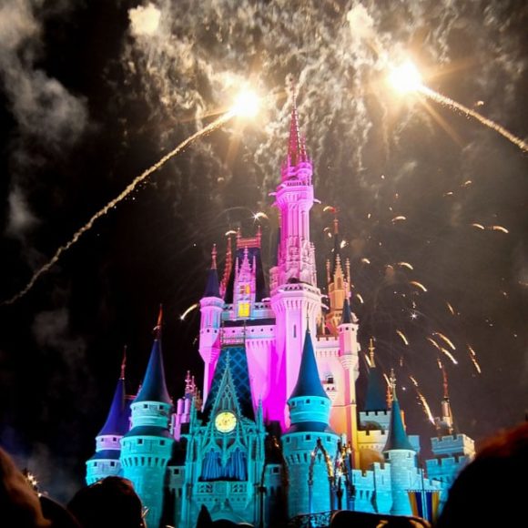 Fireworks over Cinderella's Castle