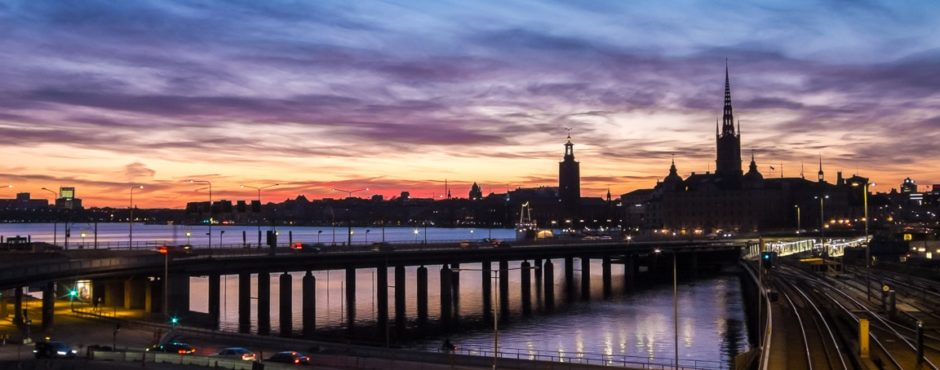 Sunset over Stockholm