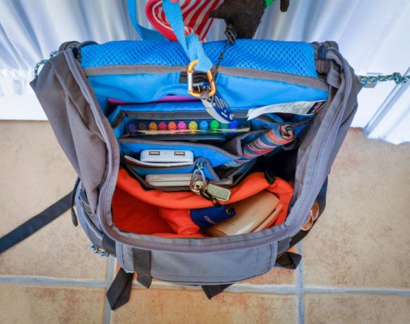 Jansport Hatchet Backpack in Grey Tar (Contents)