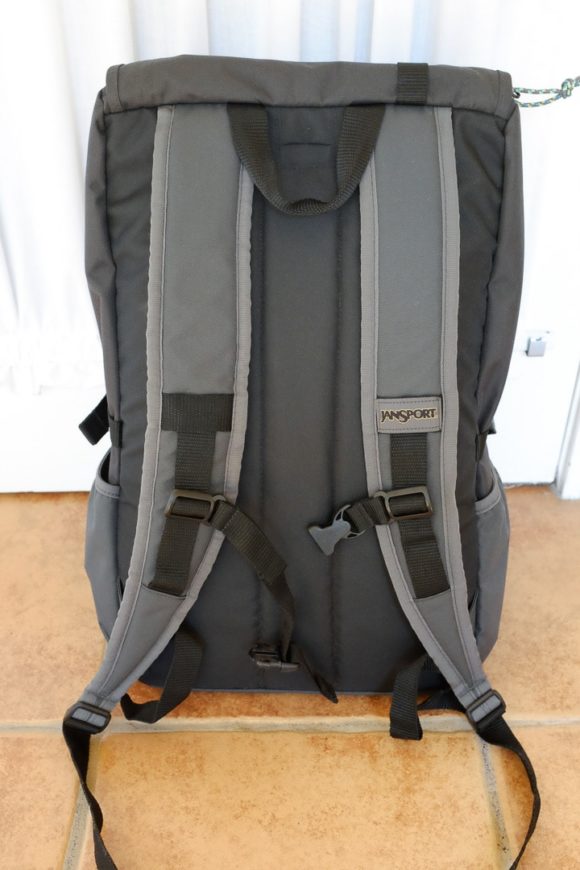 Jansport Hatchet Backpack in Grey Tar (Back)