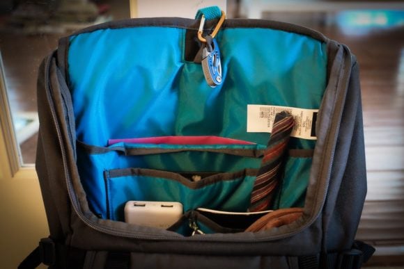 Jansport Hatchet Backpack in Grey Tar (Pockets)