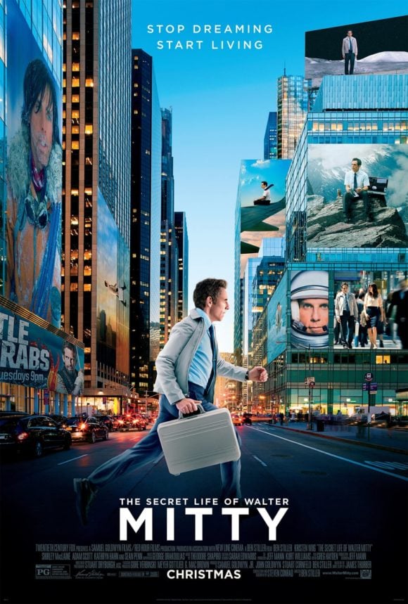 The Secret Life of Walter Mitty (Movie Poster)