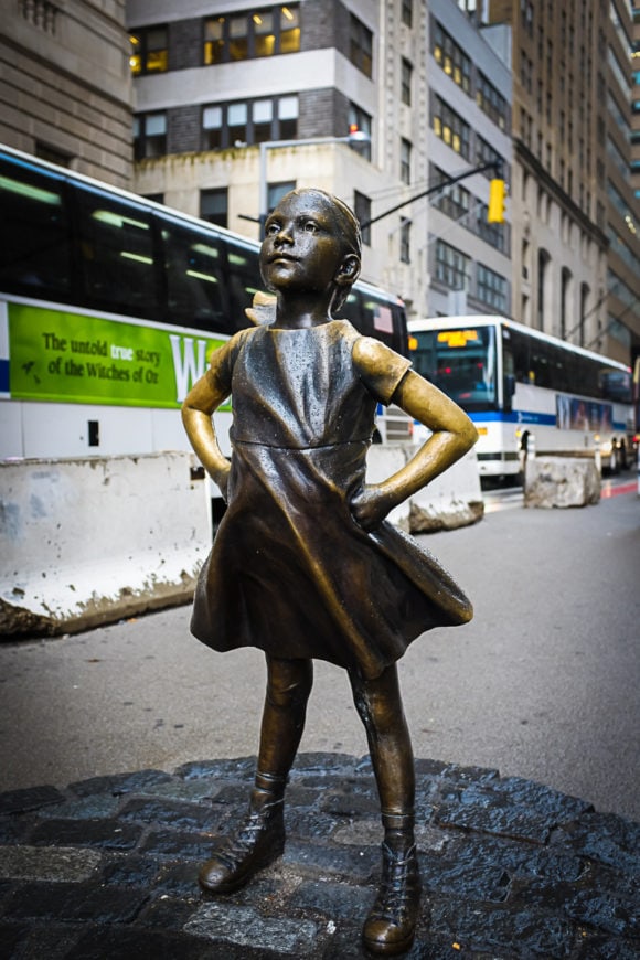 "Fearless Girl" New York City, 2018