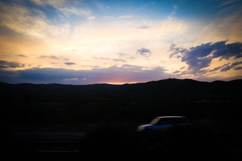 "Sunset from the Bus" Spain, 2017