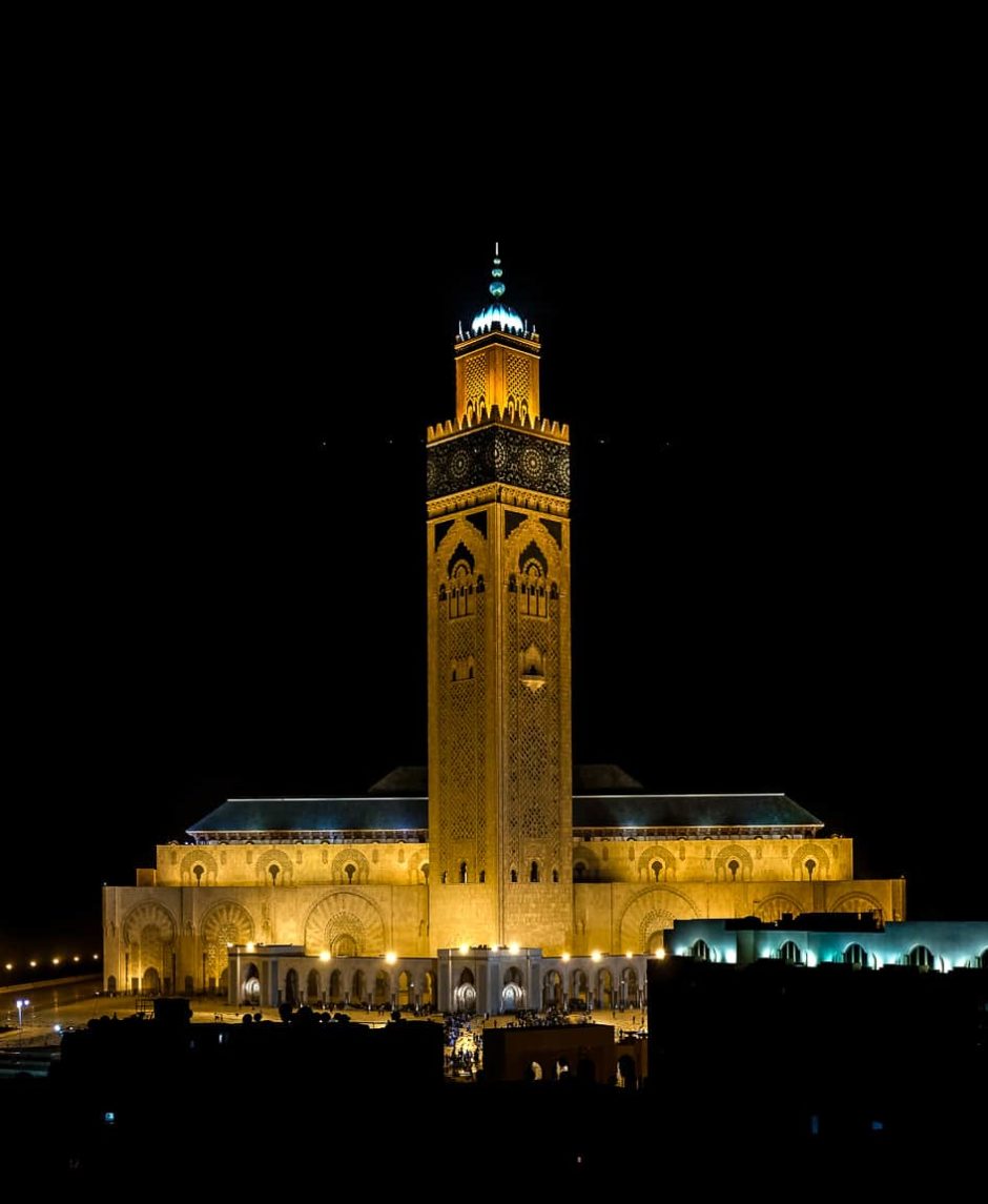 "Mosque at Night" Casablanca, 2017