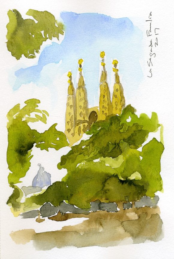 "La Sagrada Watercolor" Cedar Park, 2017